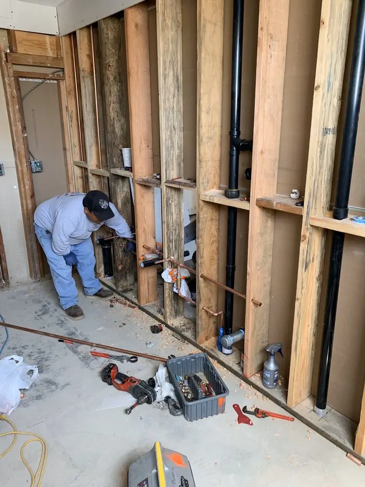 Commercial rough-in plumbing for Gas Line Repair in North Shore Acres